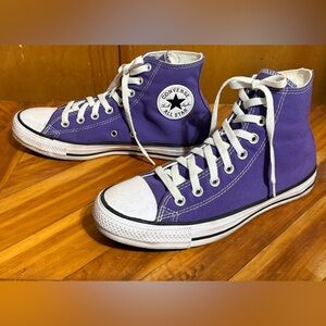 Converse Chuck Taylor Allstar High-Top Purple Sneakers Women’s Sz 9 Men Sz 7